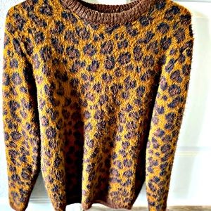 Cheetah print sweater